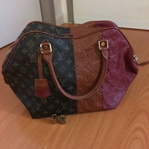 Louis Vuitton Monogram Tri-Color Marine Block Tote